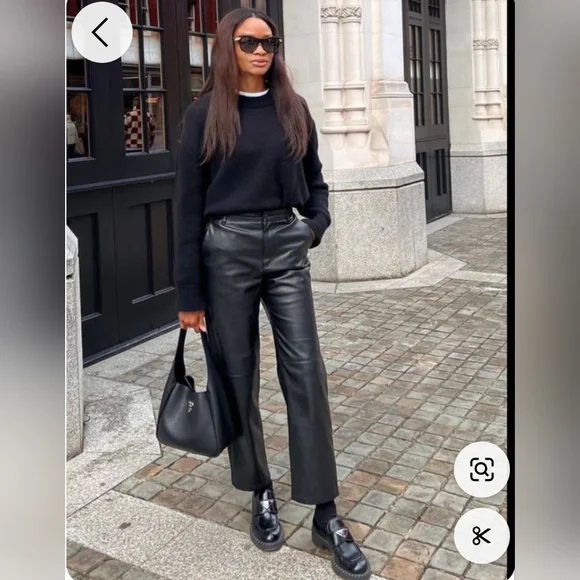 🔥Last 2🔥MANGO Faux leather pants - Picture 3 of 13